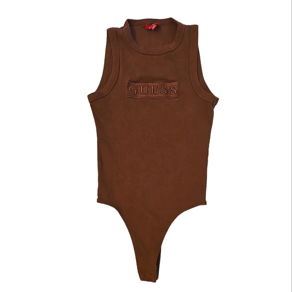GUESS Bodysuit Tank Size S Brown